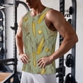 thumbnail image 5 of Pofeuu Cartoon Corn and Wheat Print Men's Workout Tank Tops Sleeveless Muscle Gym Shirt Quick Dry-X-Large, 5 of 7