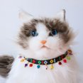thumbnail image 5 of Pet Collar - Tassel Ball Decoration - Colorful Adjustable Dog Neck Strap - Cat Collar, 5 of 8