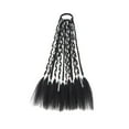 thumbnail image 4 of Extensión de cabello trenzado Extensión de trenza Peluca práctica y ligera Suave como el cabello 1B con línea de plata, 4 of 9