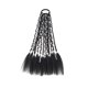 thumbnail image 4 of Trenzante Extensión del cabello trenzas suaves como el cabello humano, trenzando la extensión del cabello negro del cabello para la 1B con línea de plata, 4 of 8
