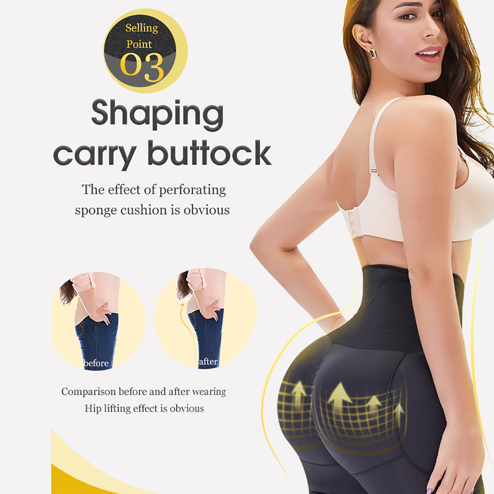 Shapewear Shorts for Women Plus Size High Waist Butt Lifter Firm Control  Body Shaper Shorts for Women 
