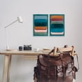 thumbnail image 3 of Stupell Industries Abstract Teal Stacked Colors Abstract Painting Unframed Art Print Wall Art, 11 x 14, Set of 2, 3 of 8