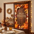 thumbnail image 6 of 72 x 35 Inch Happy Thanksgiving Banner Door Cover, Fall Harvest Themed Porch Sign, Large Front Door Wall Backdrop for Indoor Outdoor Party Decorations and Photo Booth Props, #03, 6 of 6