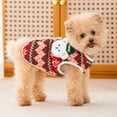 thumbnail image 2 of Christmas Winter Pet Sweater Vest for Small Dogs Knitted Cozy Apparel, 2 of 11