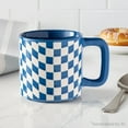 thumbnail image 5 of Mainstays 4-Pack 16 oz Multicolor Checkered Ceramic Coffee Mugs, 5 of 9