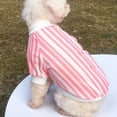 thumbnail image 6 of Fashionable Decorative Dog Shirt - Striped Design Pet Outfits for Daily Life - Ideal for All-Season Wear, 6 of 8