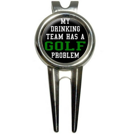 My Drinking Team Has A Golf Problem Golf Divot Repair Tool and Ball