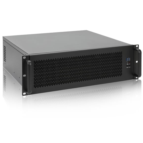 Chasis de servidor para montaje en rack RackChoice 3U Compatible con refrigeración líquida Compatibilidad con radiador elevado de 360 mm Soporte para fuente de alimentación SFX