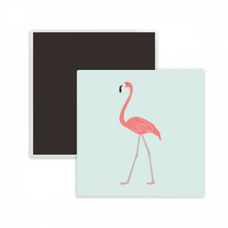 

Walking Flango Pattern Square Ceracs Fridge Magnet Keepsake Memento