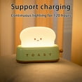 thumbnail image 5 of Edgergery Toaster Reading Light for Desktop,Rechargeable Small Lamp with Smile Face Toast Bread Cute Toaster Shape Room Decor Night Light for Bedroom,Bedside,Living Room,Dining,Desk, 5 of 5