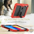 thumbnail image 2 of FJLBDE Case for iPad (A16) 11th Gen 2025/ iPad 10th Gen 10.9 Inch 2022, Rugged Shockproof Tablet Cases Cover with Kickstand Shoulder Strap, Red, 2 of 7