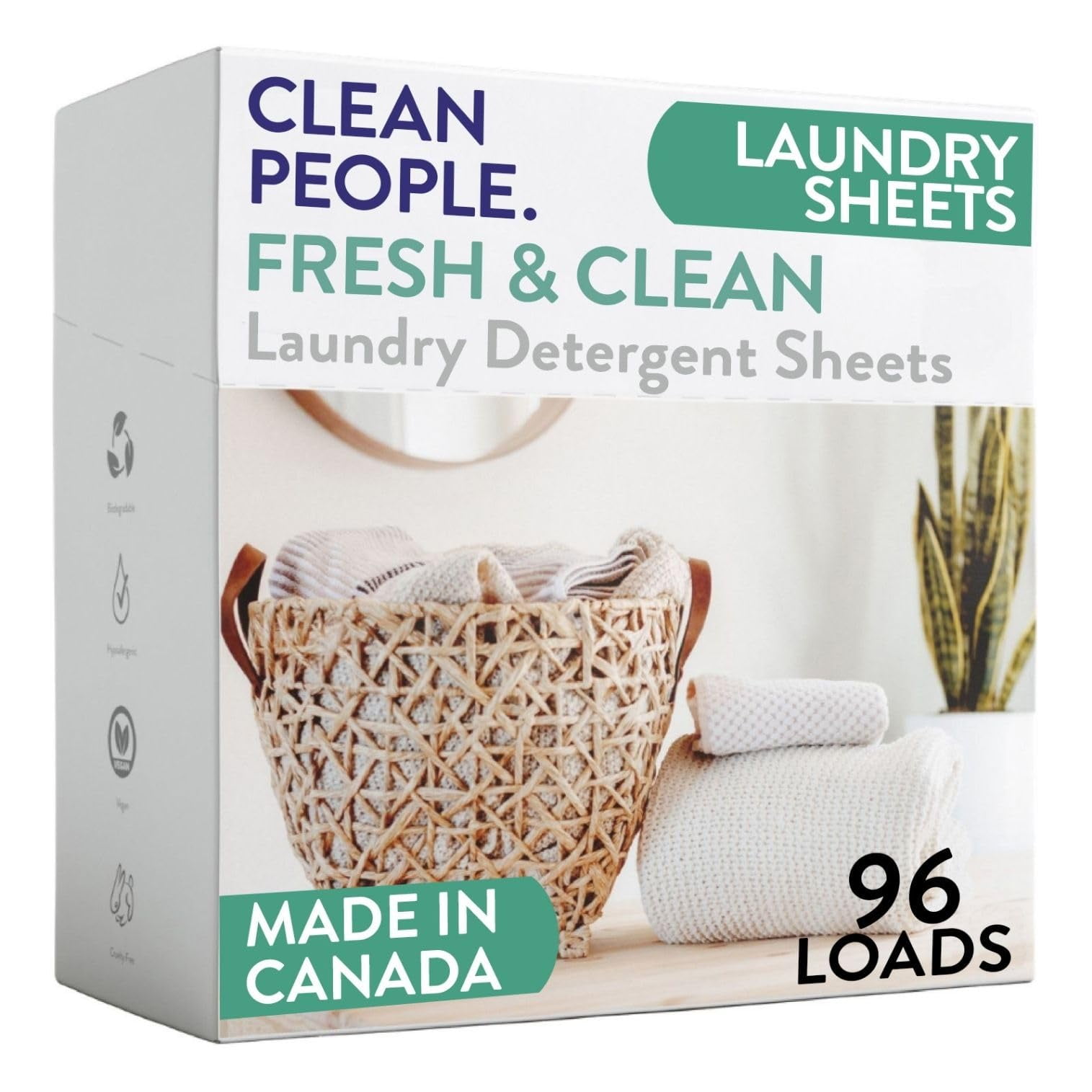 Clean People Laundry Detergent Sheets - Recyclable Packaging ...