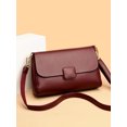 thumbnail image 5 of Bolso de hombro para mujer, moda 2024, nuevo bolso de cuero de color sólido para debajo del brazo, bolso cruzado de alta calidad para mujer, 5 of 5