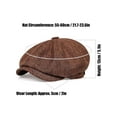 thumbnail image 4 of Deago Men's Newsboy Flat Cap Classic Vintage 8 Panel Cotton Gatsby Lvy Golf Cabbie Beret Hat (Coffee), 4 of 9