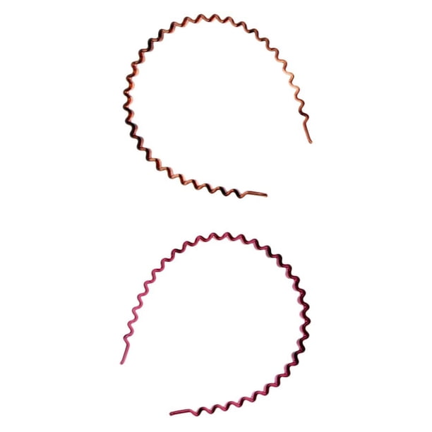 2 Piezas de Pinzas de Diadema Dentadas para Mujeres Y Hombres para Maquillaje, Accesorios para Disfraces café + vino tinto