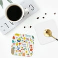 thumbnail image 5 of Kll Square Drink Coasters Set Of 4,Pu Leather Absorbent Coasters Set Decorative Coffee Cup Coasters Housewarming Gift For Home Decor-Summer Animal, 5 of 9