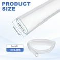 thumbnail image 2 of Uxcell Clear Hose, Flexible Plastic Water Pipe Lightweight Vinyl Hose - Fitting for (Garden/Pool/Pump/ Aquarium/Fish Tank), 1.5"(38mm) ID & 1.73"(44mm) OD & 3.28ft, 2 of 7