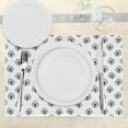 thumbnail image 3 of Ambesonne Foliage Place Mats Set of 4, Leaves Spring Nature, Standard Size, Black and White, 3 of 6