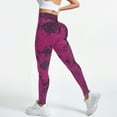 thumbnail image 2 of GEWSEY Tie Dye Lifting Leggings for Women Fitness Yoga Seamless Scrunch High Waisted Leggings (, L), 2 of 9
