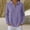 Purple, variant on NominalSnug Sweatshirts for Women Long Sleeve Shirts V Neck Collared Loose Fit Pullover Tops