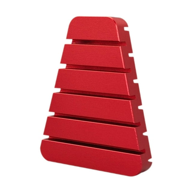 DYNWAVECA Feather Folding Block Fly Tying Tool, Professional Aluminum Fly Tying Gear Versatile Fly Fishing Accessories Lure Making Tool red