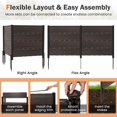 thumbnail image 3 of Laicejoy 46"x48" Rectangle Brown Fence Screen, Easy to Clean, (2 Count), 3 of 8