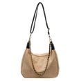 thumbnail image 1 of Bolso Hombro Gamuza para Mujer Bandolera Con Correa Ajustable Hobo El (Caqui), 1 of 5