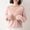 Pink, variant on Blmnix Casual Tops Loungewear Solid Color Blouses for Women Business Casual V-Neck Long Sleeve Blouses