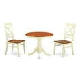 thumbnail image 2 of East West Furniture 3  PC  Kitchen  nook  Dining  set  for  2-Kitchen  dinette  Table  and  2  Dining  Chairs, 2 of 5