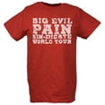 thumbnail image 4 of Undertaker Big Evil Pain Sin-Dicate World Tour Red T-shirt, 4 of 5