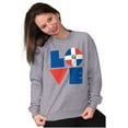 thumbnail image 3 of Domical Republic Flag DR Pride Love Sweatshirt for Men or Women Brisco Brands M, 3 of 5