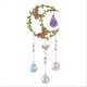 thumbnail image 1 of Amethyst Moon Crystal Suncatcher Window Hanging,Good Luck Charms, 1 of 5