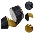 thumbnail image 6 of yotijay Christmas Ribbon Gift Wrapping Ribbon DIY 10 M Length Creative Fashion Wired for Black, 6 of 9