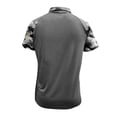 thumbnail image 3 of Dresfit Independence Day Camo Shirt for Men Lapel Henley Polo Shirts 1776 - 2026 250 Anniversary Usa Shirts Raglan Sleeve Muscle 4th Of July Graphic Tees Gray 3XL, 3 of 3