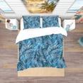 thumbnail image 3 of Designart 'Tropical Palm Leaves' tropical Duvet Cover Set, 3 of 4