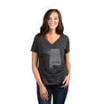 thumbnail image 2 of Thread Tank Home Roots State Alabama AL Women's Relaxed V-Neck T-Shirt Tee Charcoal 2X-Large, 2 of 4