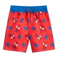 thumbnail image 6 of Marvel Spidey and His Amazing Friends Little Boys' Swimwear 2-Piece Rashguard and Swim Trunks Set Spider Man Blue Red, 6 of 6