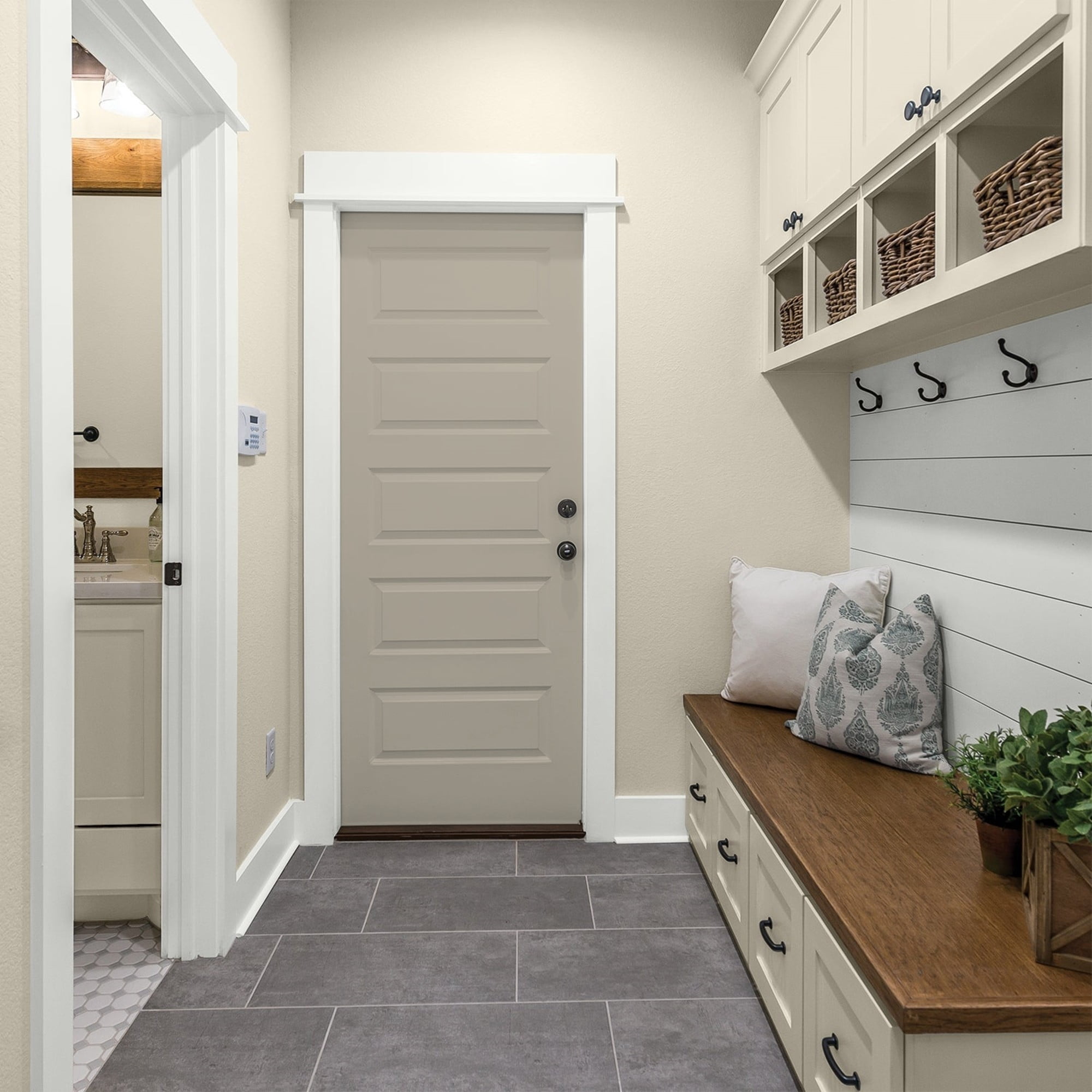 Glidden One Coat Sharkskin / Gray Semi-Gloss Interior Paint with Primer, 1 Quart