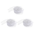 thumbnail image 3 of Miangastore 3pcs 2m Beautiful Christmas Ribbons Gift Packaging Ties Decor Craft Accessory (Silver), 3 of 8