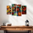 thumbnail image 2 of Elephant Stock Mexican Food Mix Wall Art - Horizontal Multi Panel Canvas - Dining Room Wall Decor - Food And Drink Multi Panel - Blue And Orange Decor - 24" x 14", 2 of 4