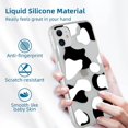 thumbnail image 5 of for iPhone 11 Case Cute Cow Print, Slim Fit Matte Clear Cover with Black White Cow Pattern for Women Girls, Protective Phone Case for iPhone 11 6.1 Inch, 5 of 6