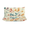 thumbnail image 4 of Ocean Cute Mermaid Bedding Set with Zipper Closure for Girls & Boys, 4 of 6