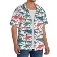 thumbnail image 2 of Kdxio Men'S Hawaiian Shirt For Men Short Sleeve Shirt Colorful Shark Summer Casual Holiday Beach Button Down T-Shirts, 2 of 5
