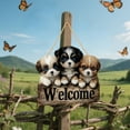 thumbnail image 3 of sruoe Joyful Animals Welcome Sign Wooden Hanging Decor Outdoor Yard Decoration, Colorful Wall and Courtyard Decoration for Garden, Patio, Porch, and Home Entryway, Durable Finish, 3 of 6
