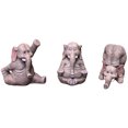 thumbnail image 1 of 3 Pcs Figurine Éléphant Décoration Statue Modèle Petit Éléphant Exquis, 1 of 8