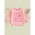 thumbnail image 3 of Elippeo Baby Kids Valentine's Day Kids Baby Boys Girls Sweatshirt 6M 12M 18M 24M 3Y 4Y Long Sleeve Letters Print Hoodie Tops Clothes, 3 of 10