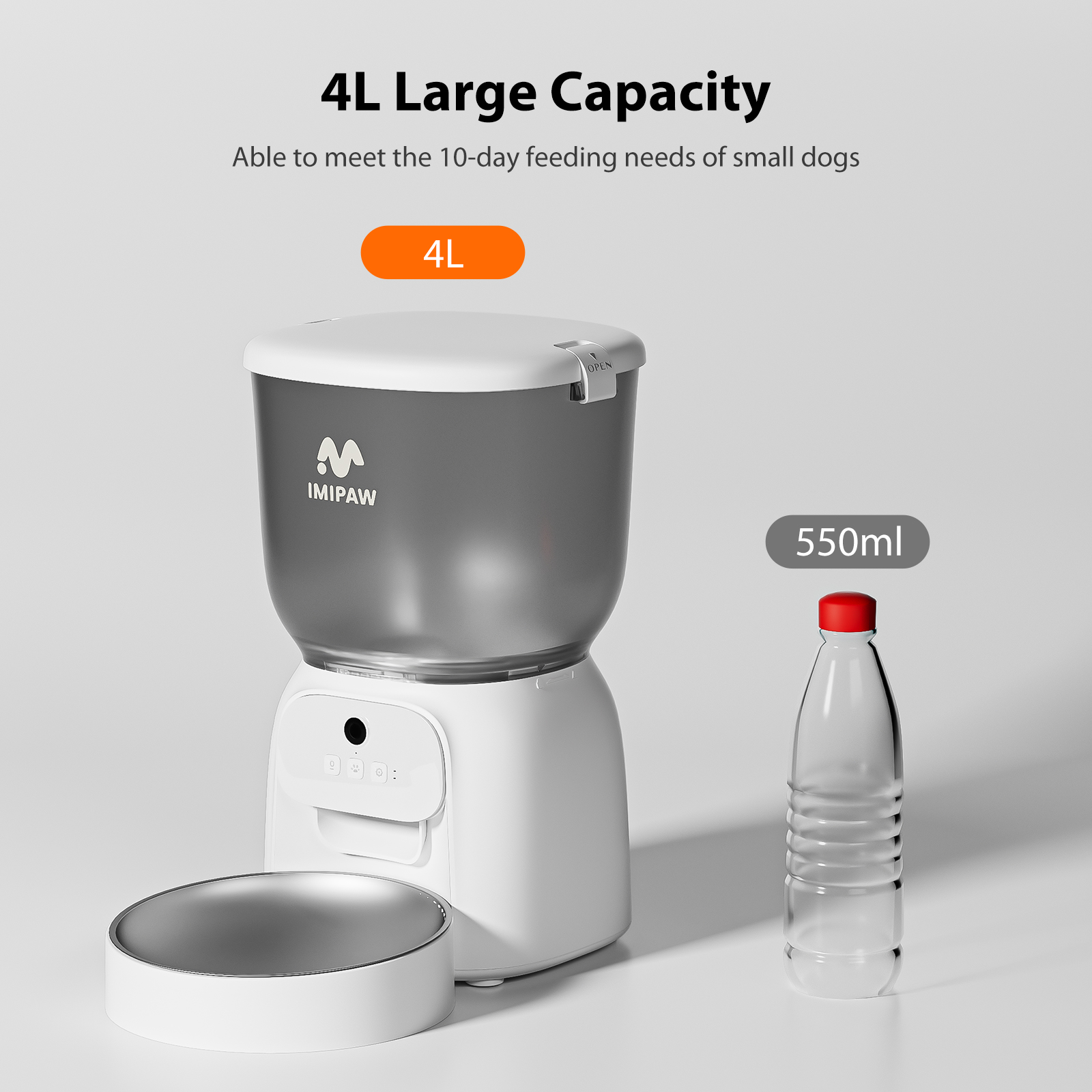 IMIPAW 4L Smart Cat Feeder with HD Camera photo 4