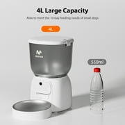 IMIPAW 4L Smart Cat Feeder with HD Camera, Programmable Timer, Automatic Food Dispenser, Voice Recorder, App Control