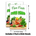 thumbnail image 2 of Farm Fresh Swiss Chard (24" X 36") Vinyl Decal Only (Pack of 2) |Sign|Sticker|Poster, 2 of 4