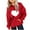 Red, variant on CHEEREAM Hoodie Sweatshirts for Girls Soft Long Sleeve Pullover Cute Heart Print Shirt Size 3-14